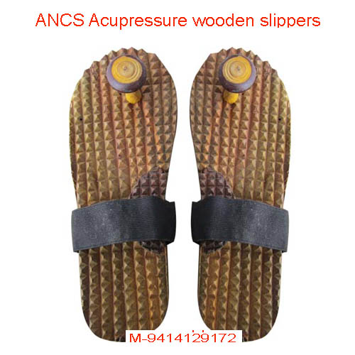 Acupressur Khadau Wooden slippers size-9 