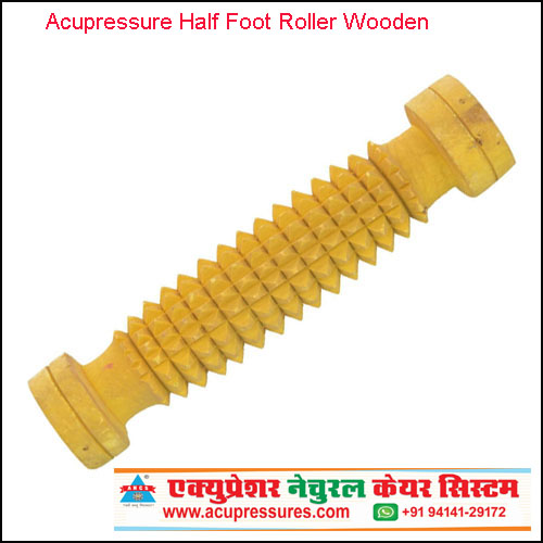 ANCS Acupressure foot roller wooden half 