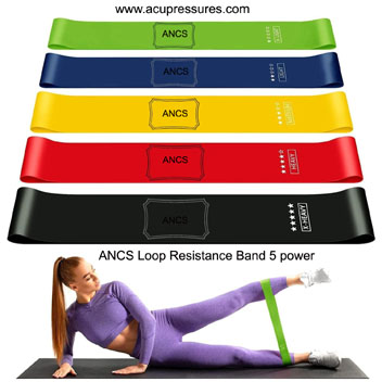 Portible Resistance Loops Bands Set of 5 