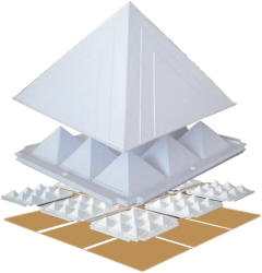 ANCS Pyramid Set White Max 9 with copper 