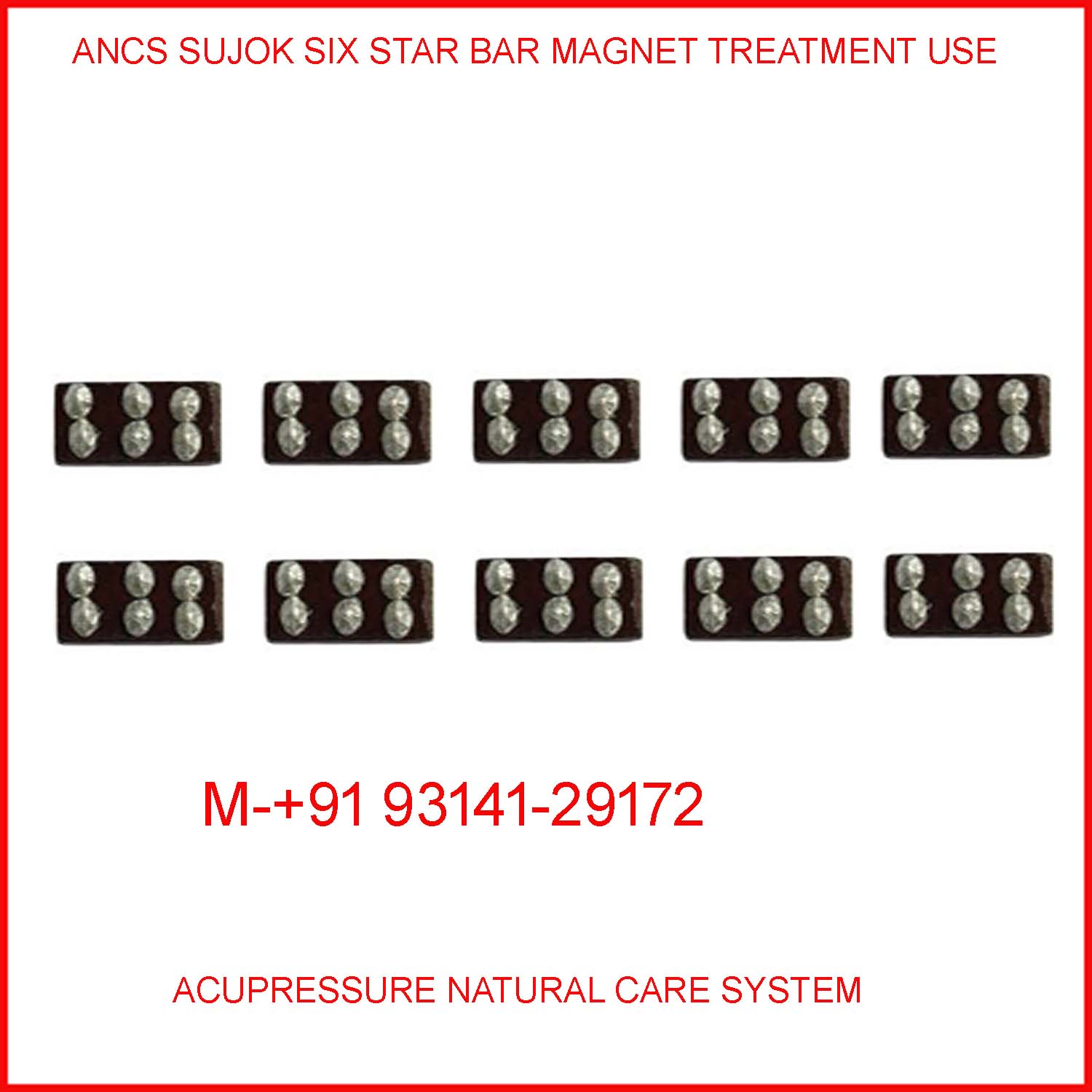 ANCS Sujok Six Star Cluster Magnet Strip Set-10 