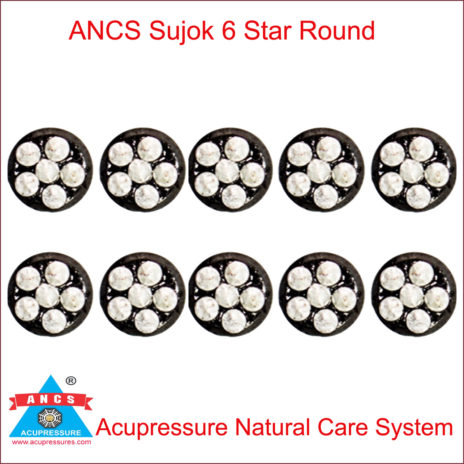 Ancs Sujok 6 Six Star Cluster Magnet (Set of 10) 