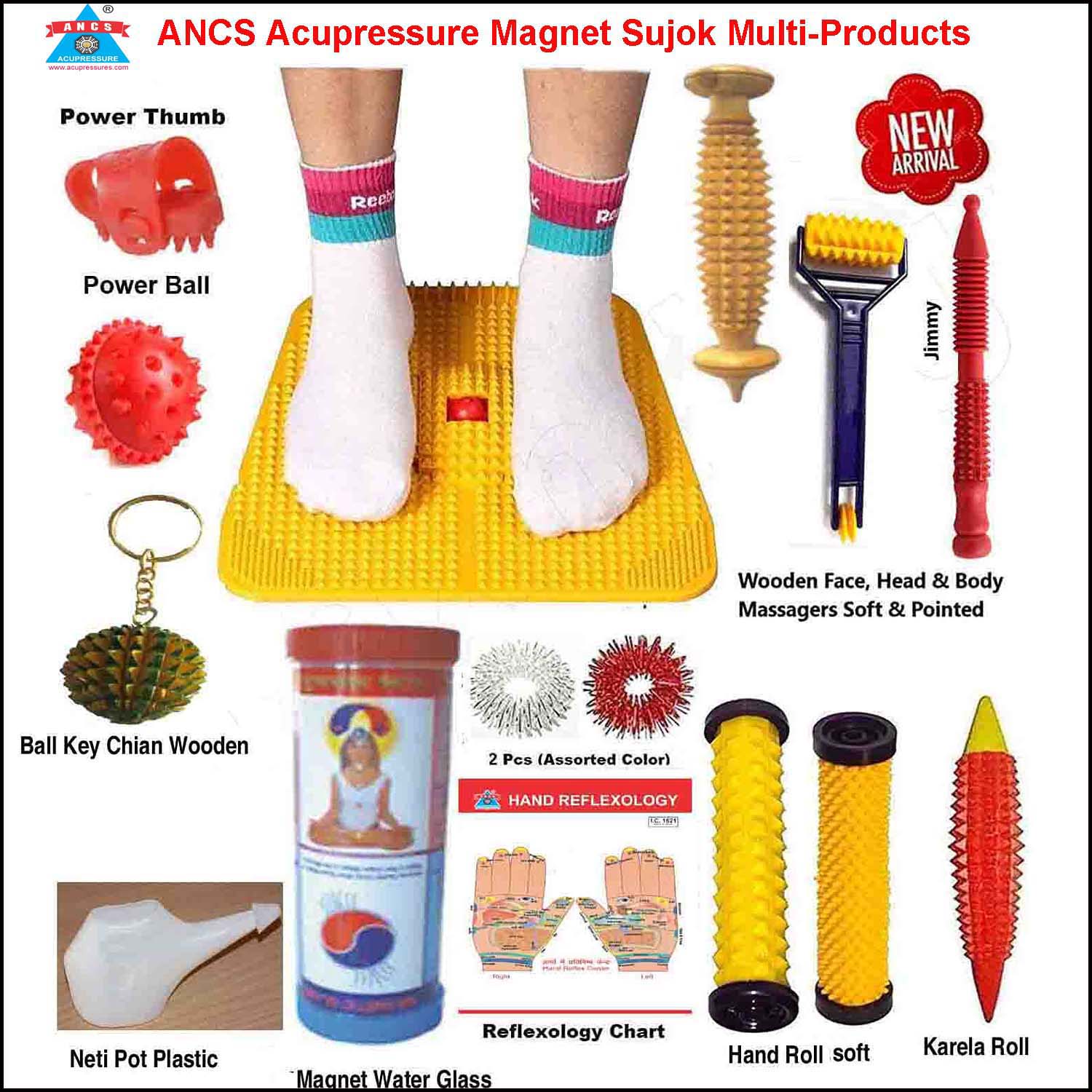 Acupressure Magnet Therapy Massage Products 